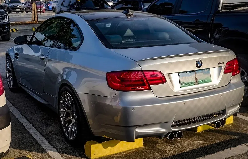 BMW M3 · Rear three-quarter