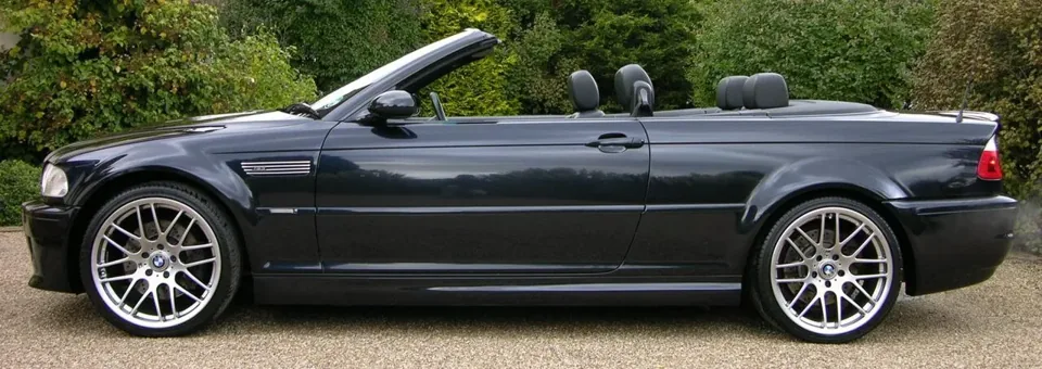 BMW M3 Convertible · Left profile