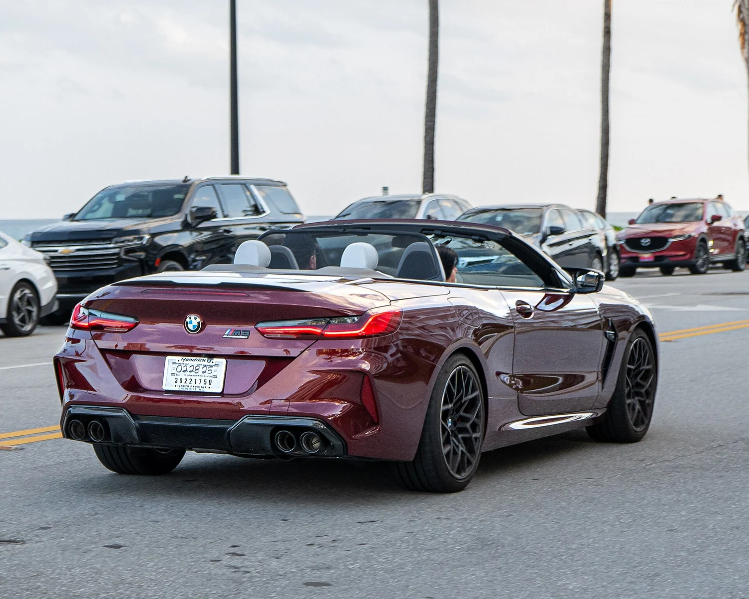 BMW M8 Competition Convertible · Rear three-quarter