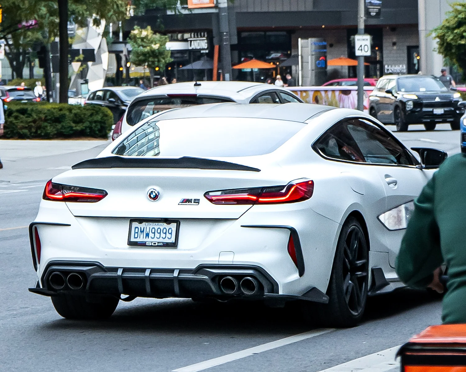 BMW M8 Competition Coupé · Rear three-quarter